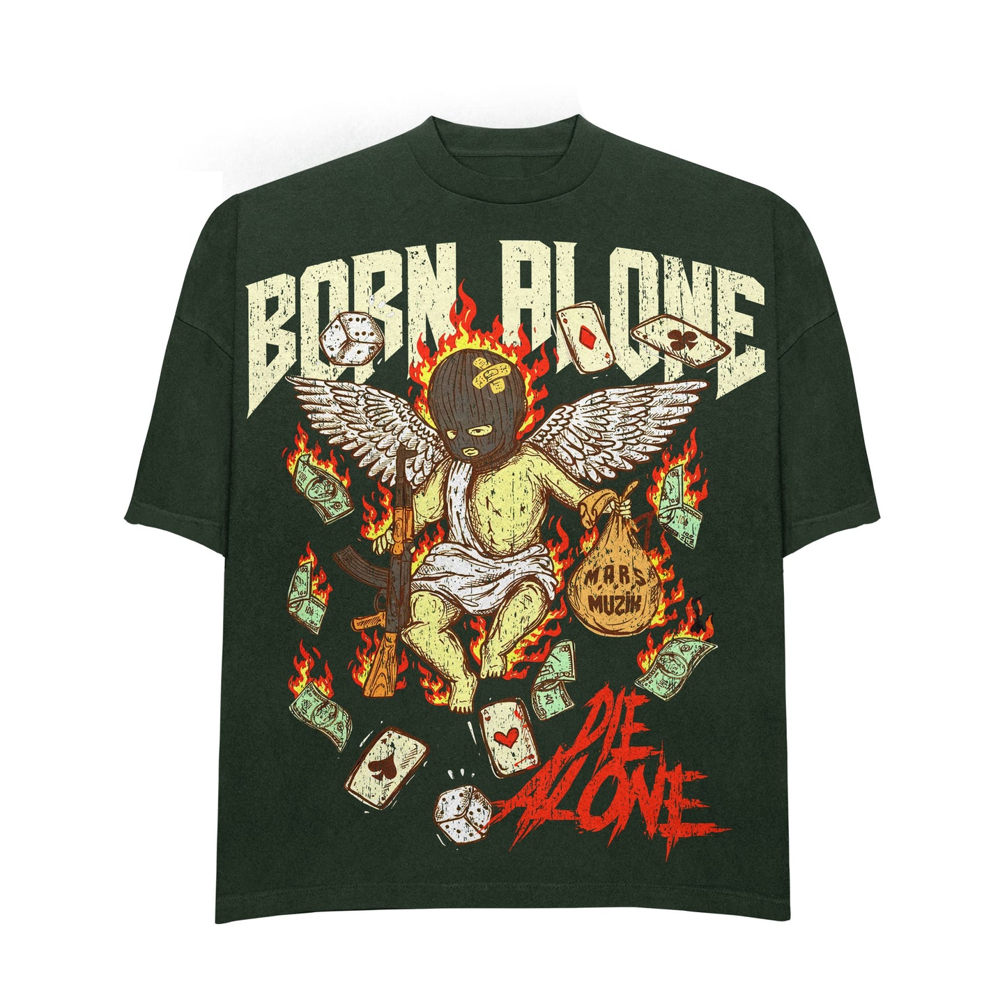 Born Alone Die Alone Tee